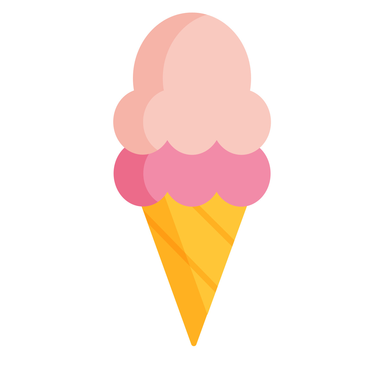 A scoop of ice cream